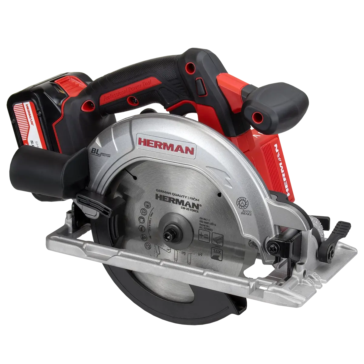 Cordless circular saw HERMAN AXCS 1801 18,0 V | 5Ah | Complete 12030008