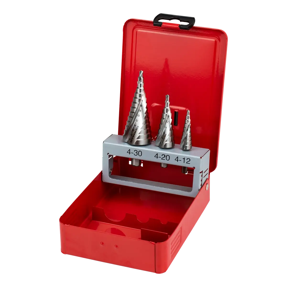 Stepped drill bit set HERMAN QDM-60 HSS 3 drill bits in set